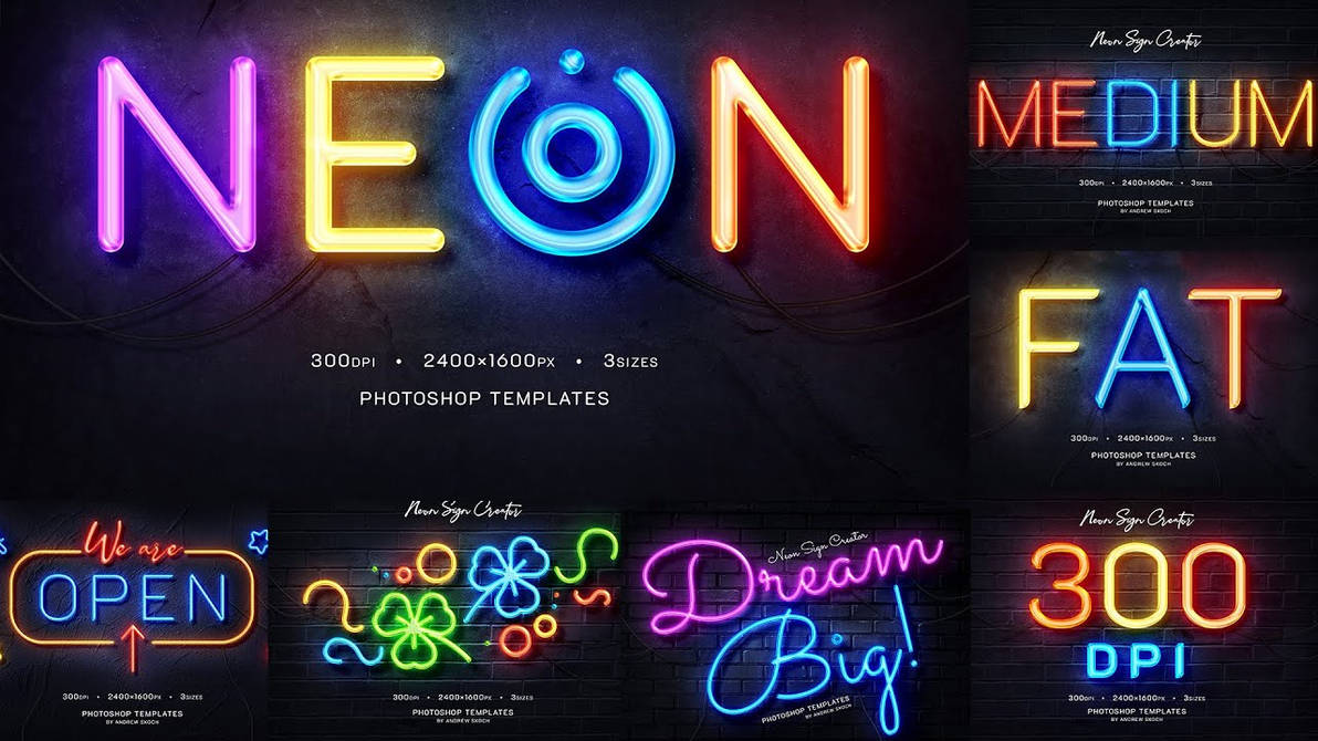 Neon Text Effect pack by merakdan on DeviantArt