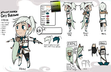 {Whalefall} Coty Model Sheet