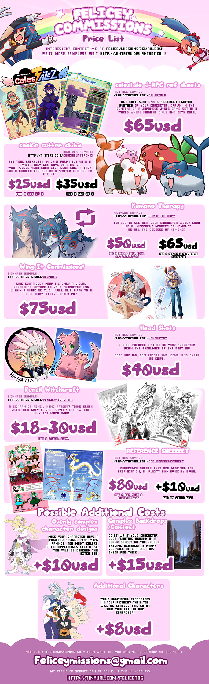 New commission price list!