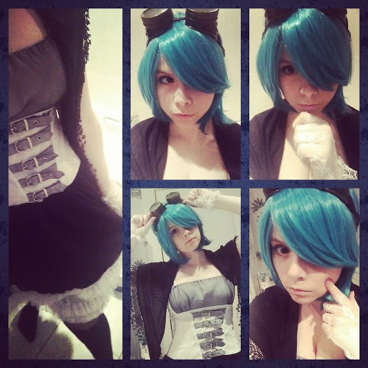 Miku Hatsune Cosplay ~Gothic/Steampunk (No tails)