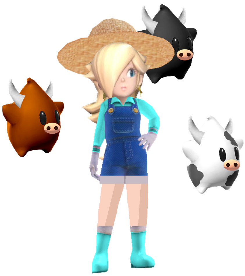 Farmer Rosalina with Short Overalls