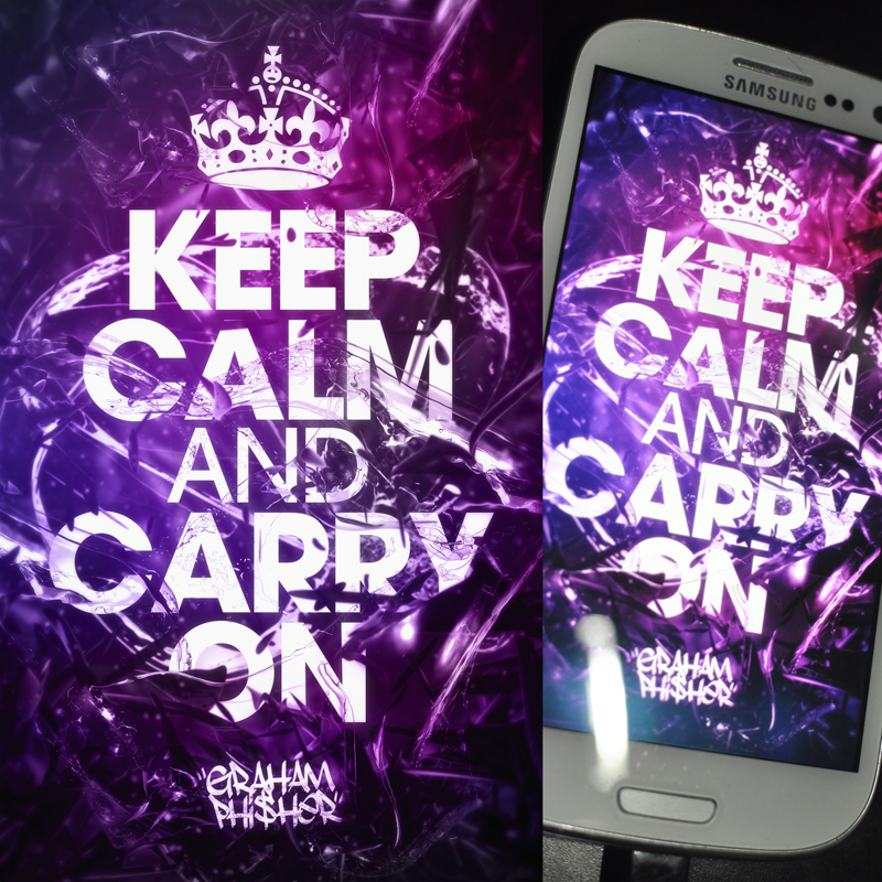 Keep Calm And Carry On Galaxy S3 Wallpaper