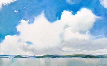 UntitledClouds. Watercolour study