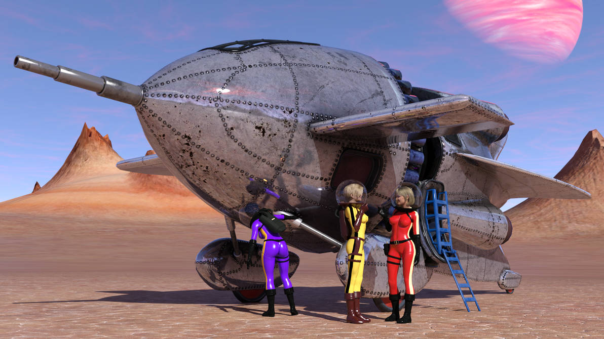 Retro Rocketship-01 by Sextir on DeviantArt