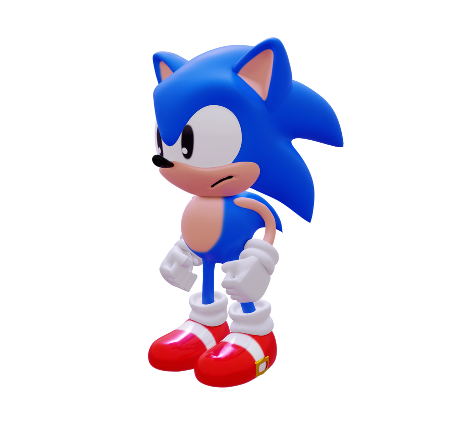 Classic Sonic Render by yosder-man on DeviantArt