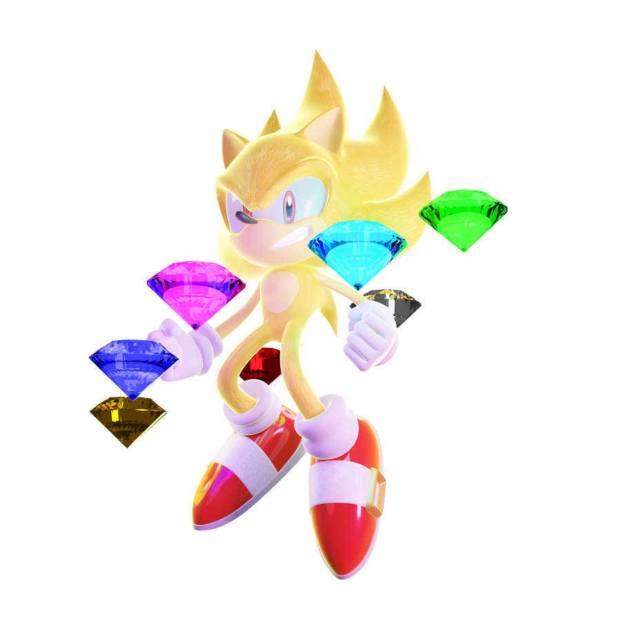 Super Sonic (Power of the Chaos Emeralds) Render by Legitimategamerz on  DeviantArt
