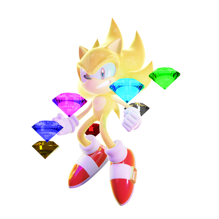 Super Sonic With The Chaos Emeralds Render By Yosder man On DeviantArt super-sonic-with-the-chaos-emeralds-render-by-yosder-man-on-deviantart
