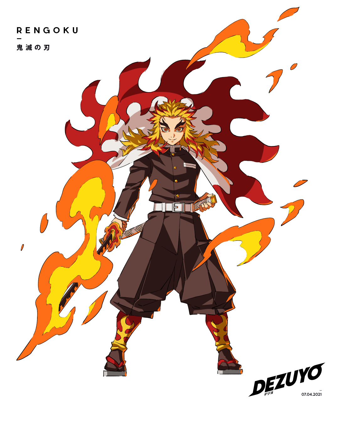 Rengoku - Demon Slayer 07/11/22 by PuerKiss on DeviantArt