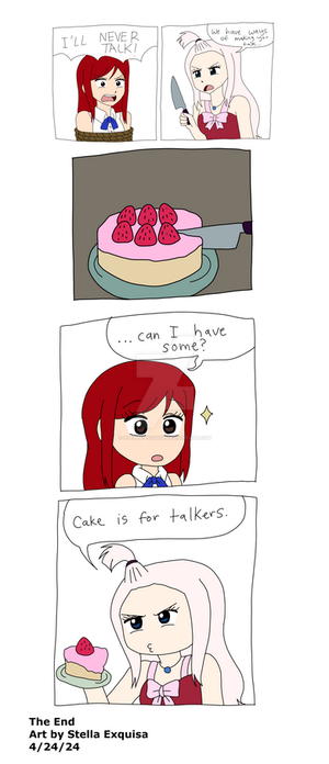 Cake is for talkers (comic)