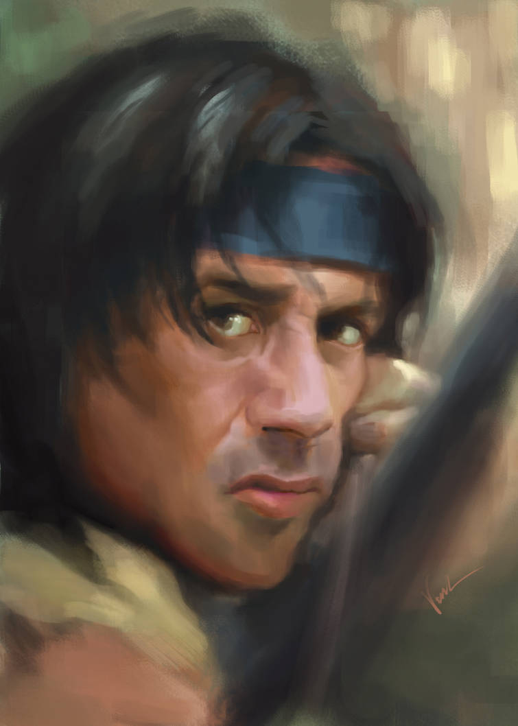 Rambo head by mvartist on DeviantArt