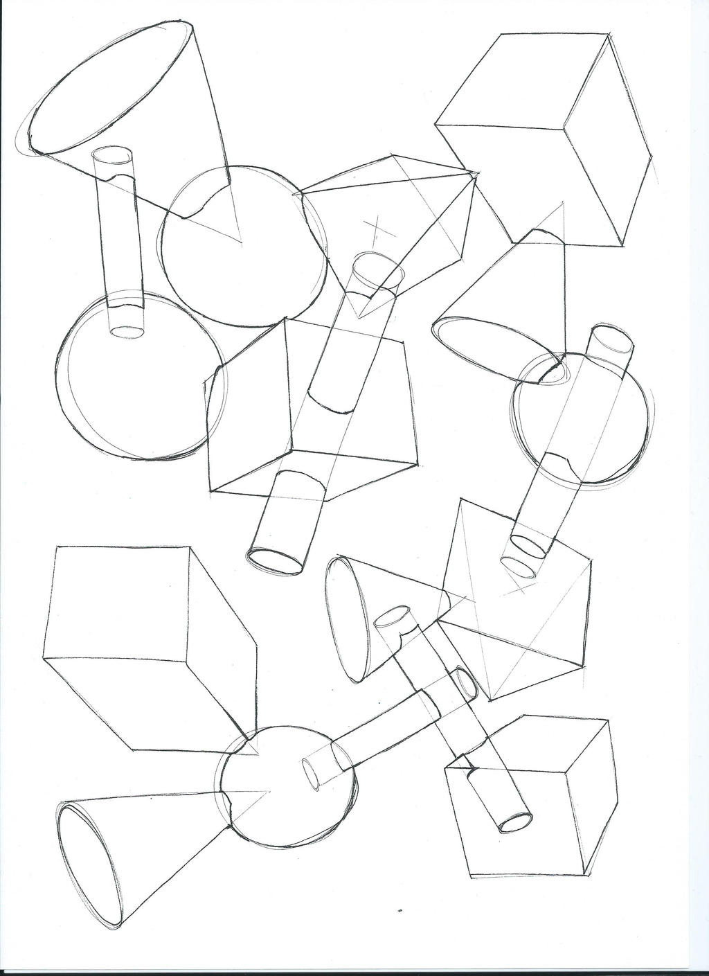 Form Intersection Practice Form Intersections 2 by Erasmas80 on DeviantArt