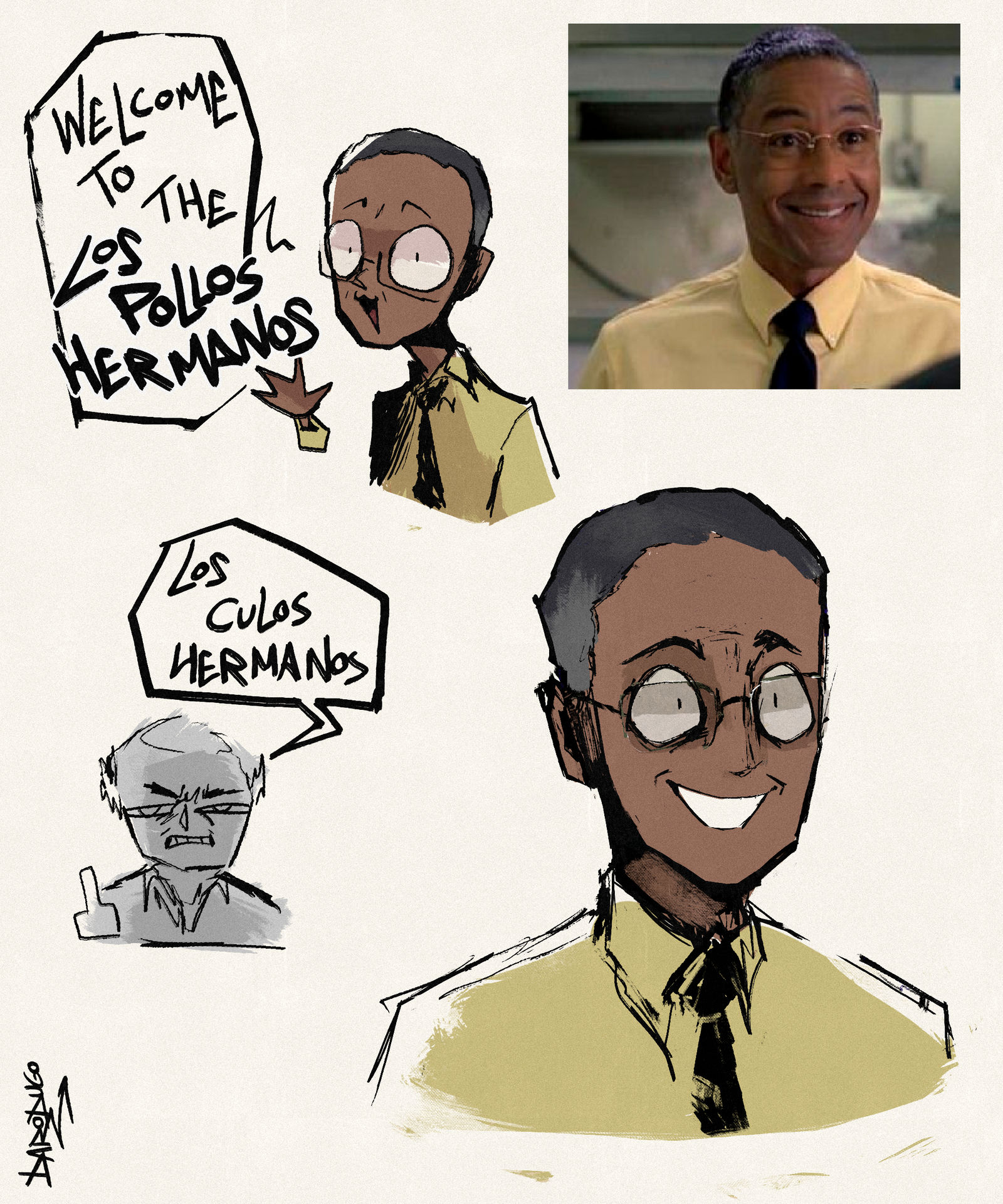 Gus Fring by Darodugo on DeviantArt