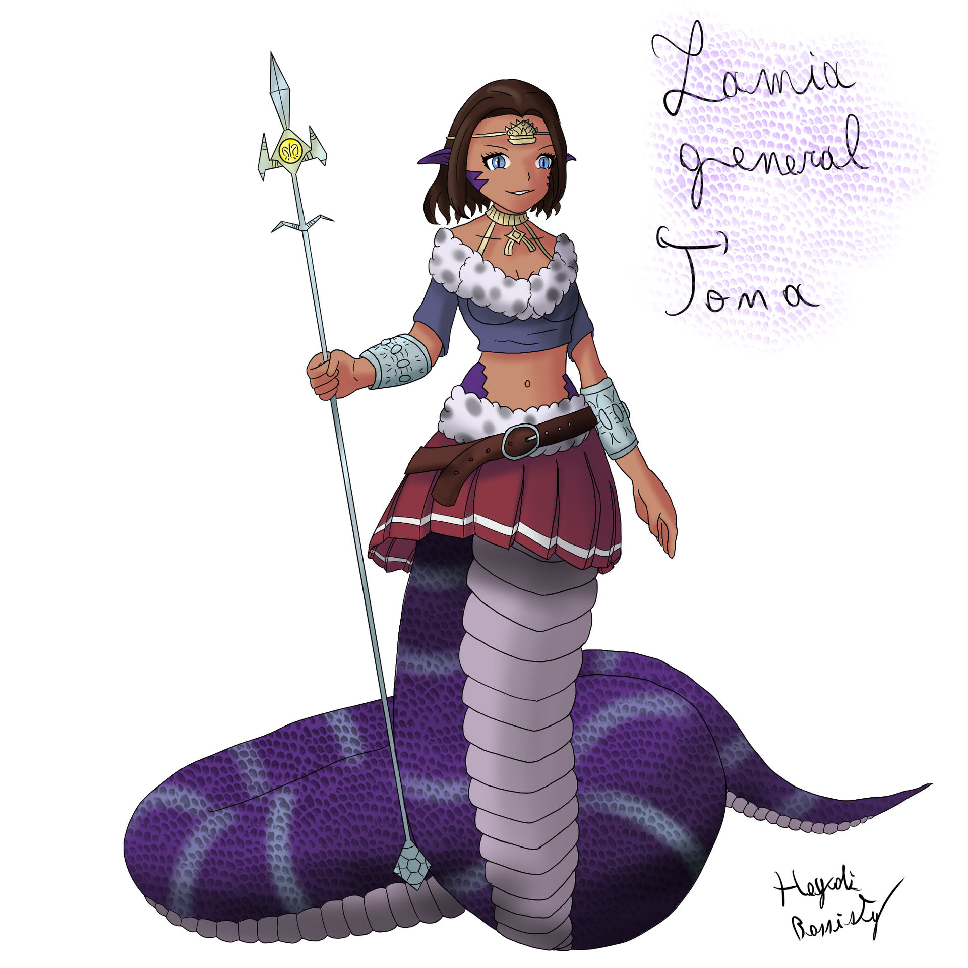 Lamia Female Ranger Tona the Lamia General by ElkDomel on DeviantArt