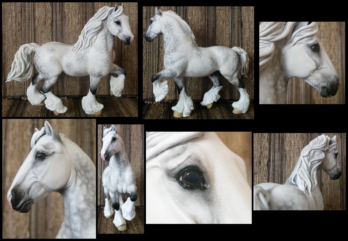 Breyer custom shire in pastels