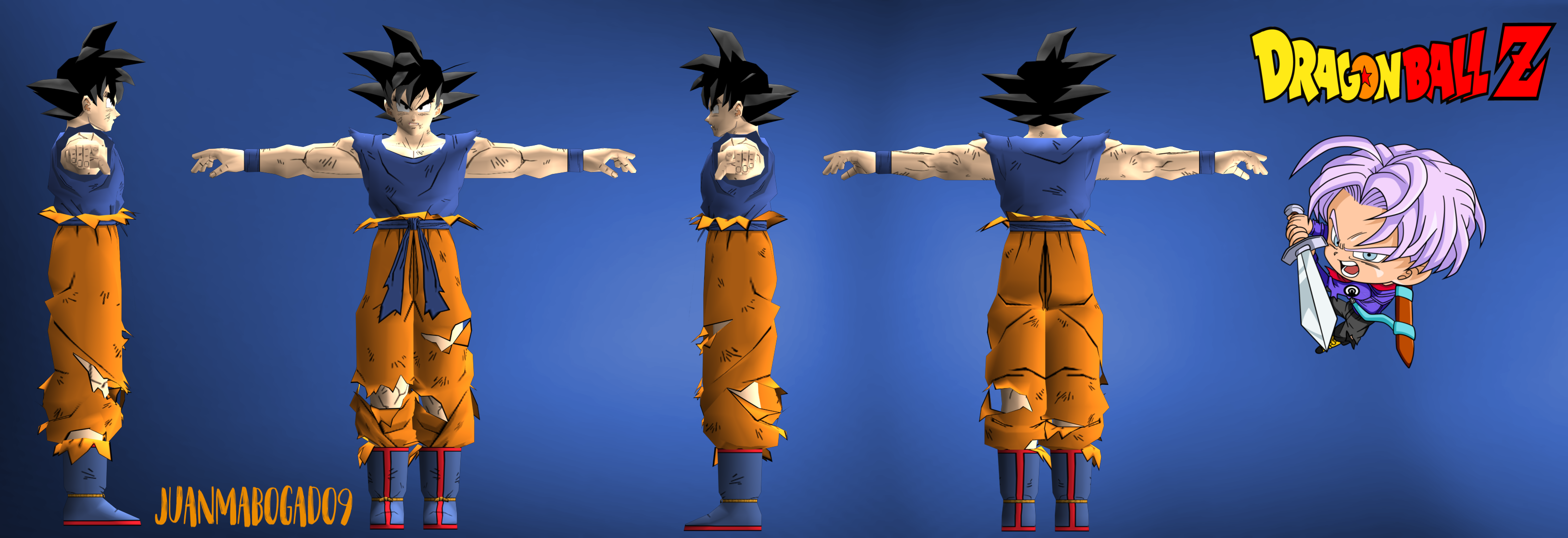 Goku3D Model Dragon ball z Budokai 3 by Juanmabogado9 on DeviantArt
