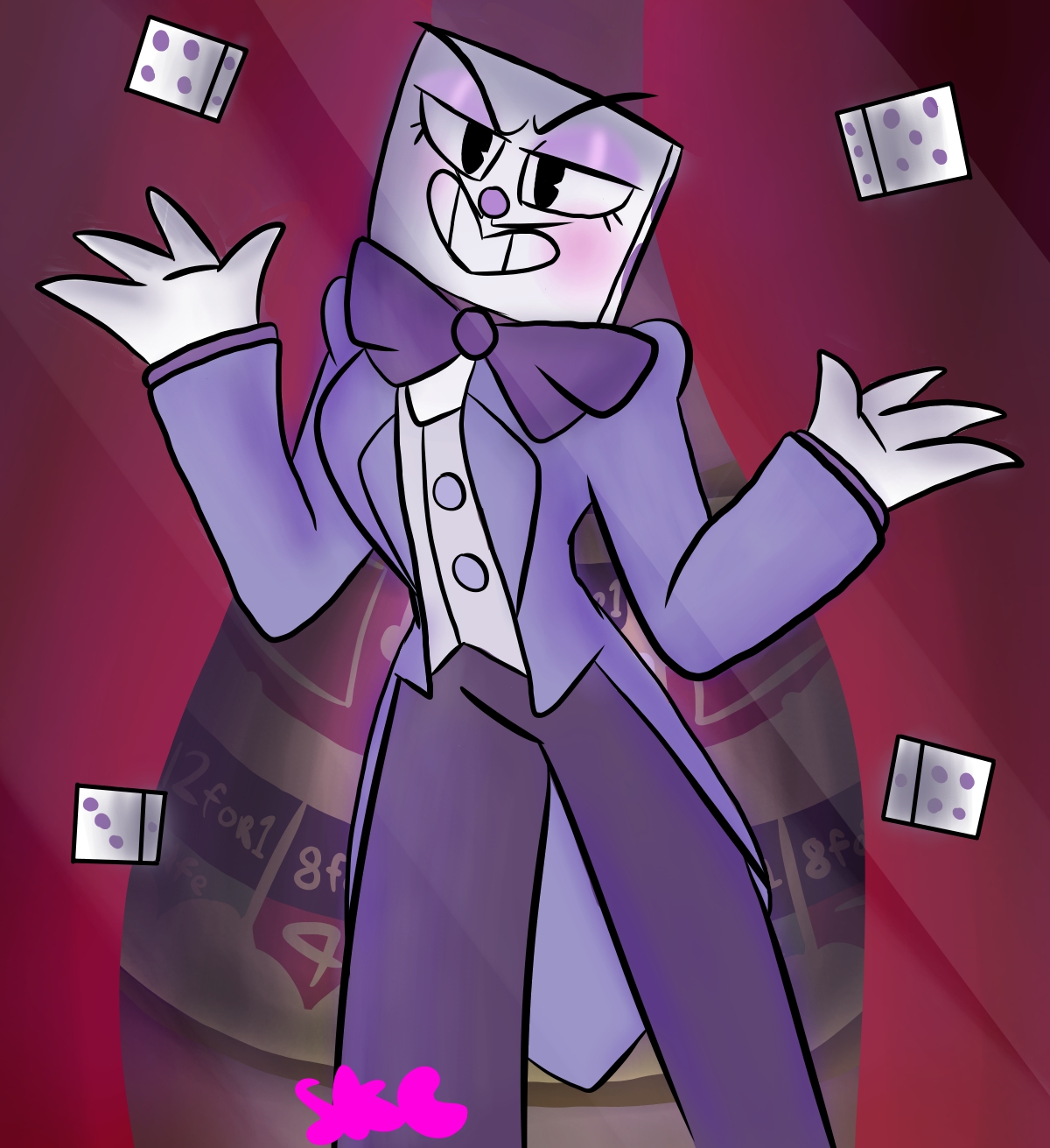 King Dice Fanart (Plus Cuphead)