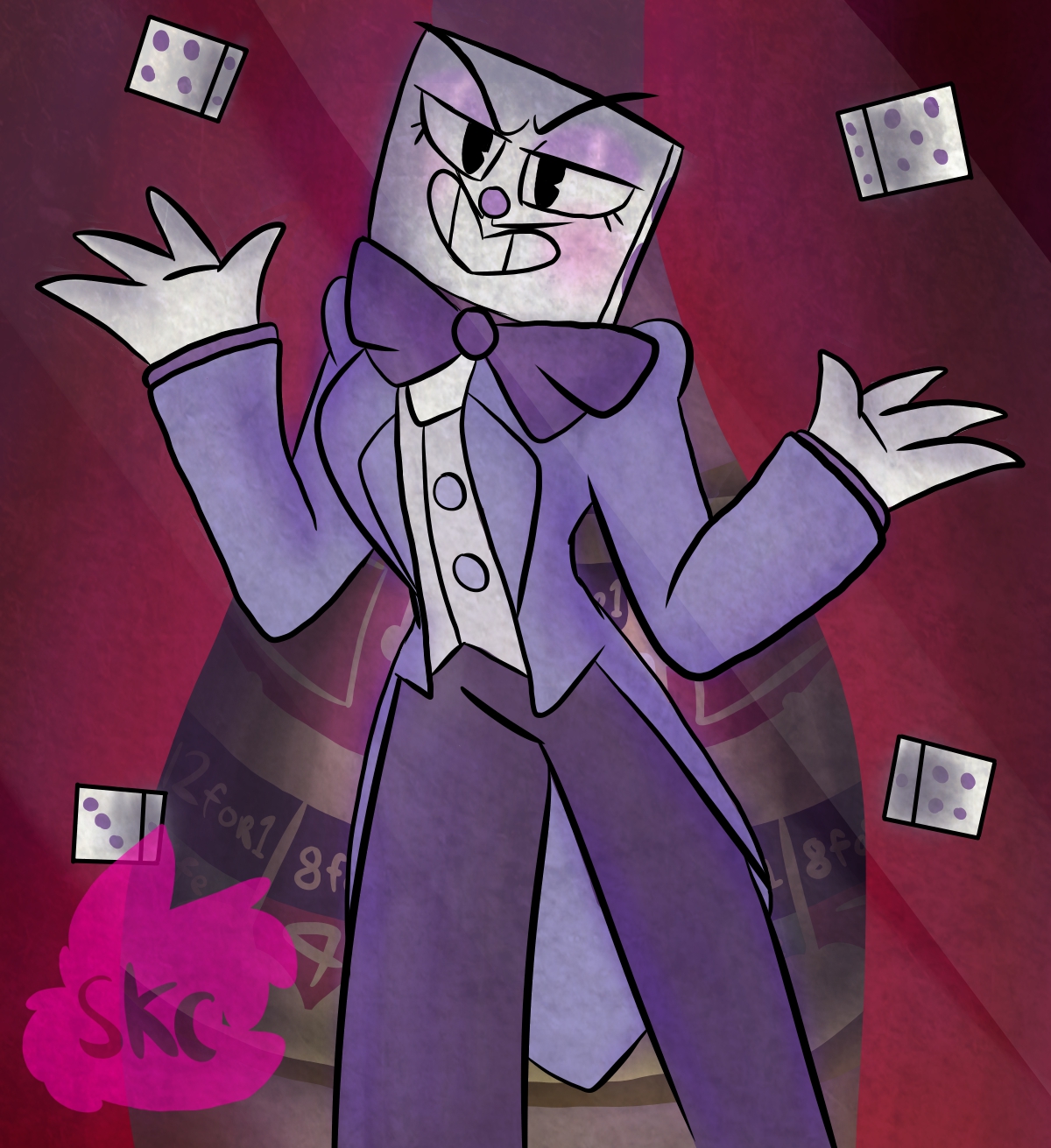 👑 king dice 🎲 } . . . #cupheadfanart #cupheadkingdice #kingdice  #kingdicefanart #fanart #art #digitalart #kingdiceart #cupheadgame…