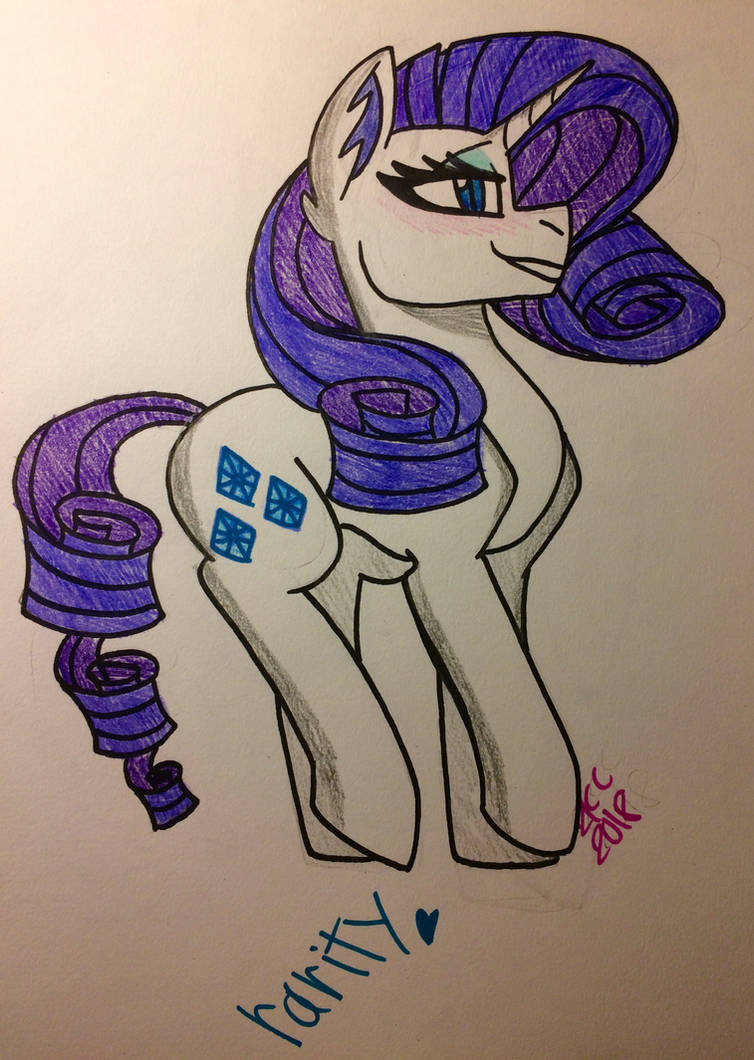 Puffed Rarity Deviantart Rarity by SUGARKITTYCAT04 on DeviantArt