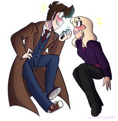 Doctor And Rose Tyler by SUGARKITTYCAT04