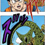 Cell absorbs Gohan