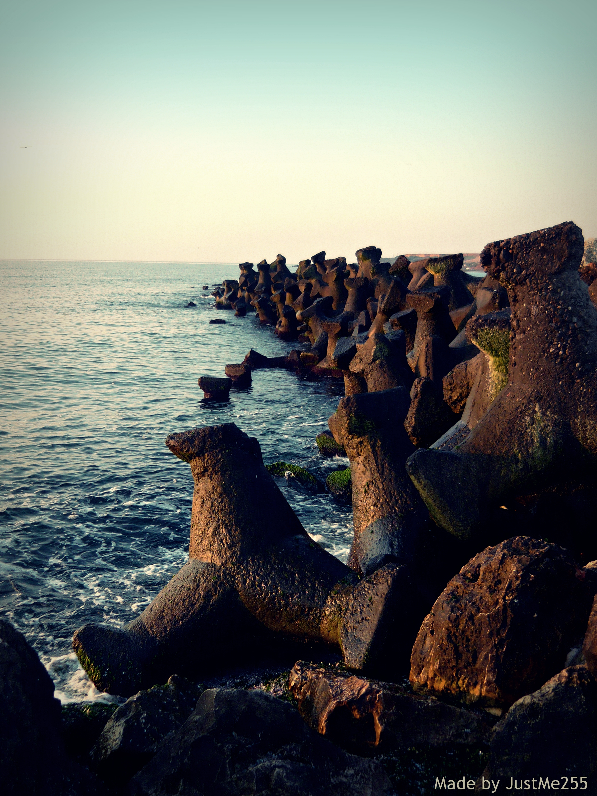 Sea breakwater...