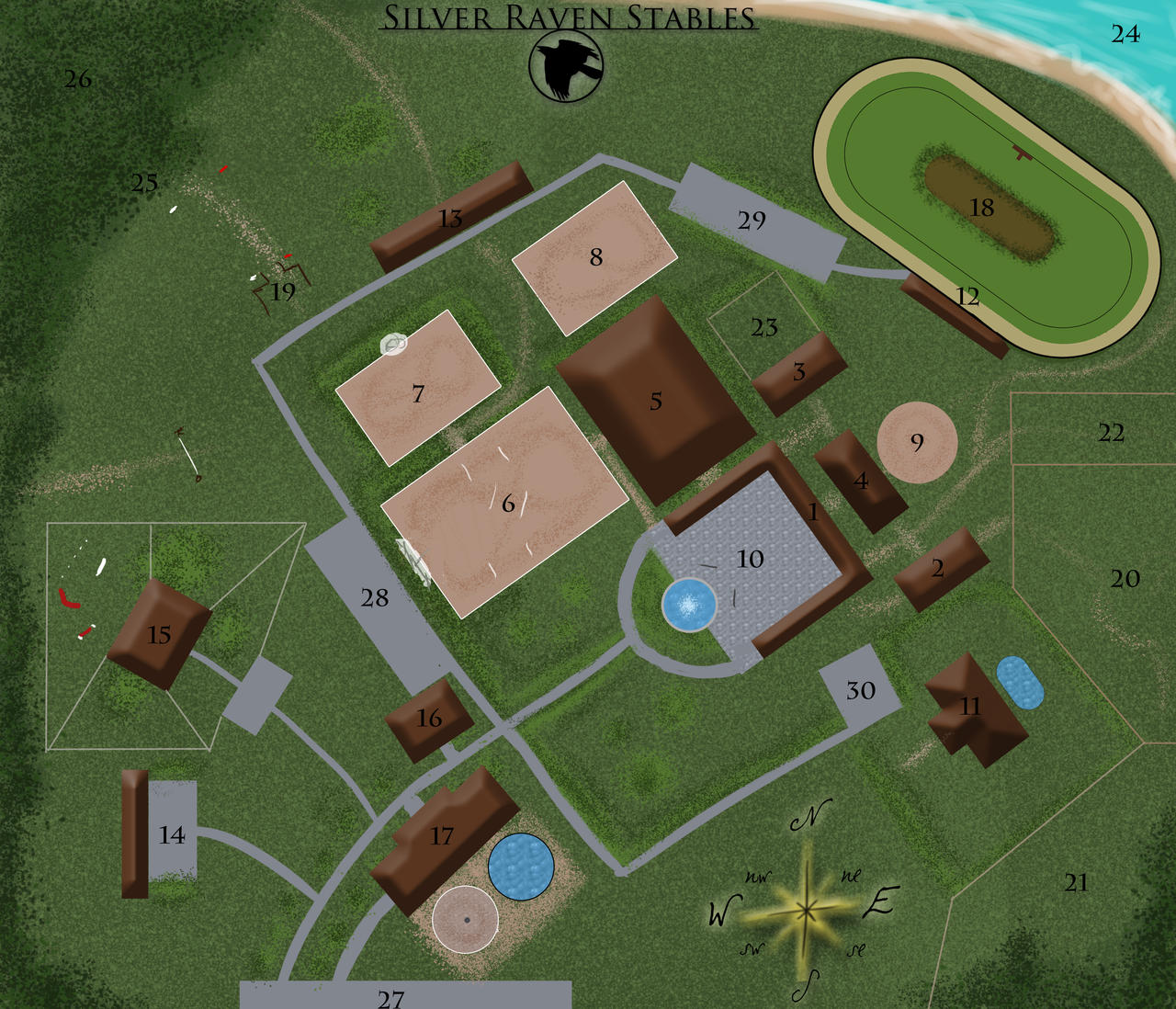 Silver Raven Stables Map by Binkuna on DeviantArt