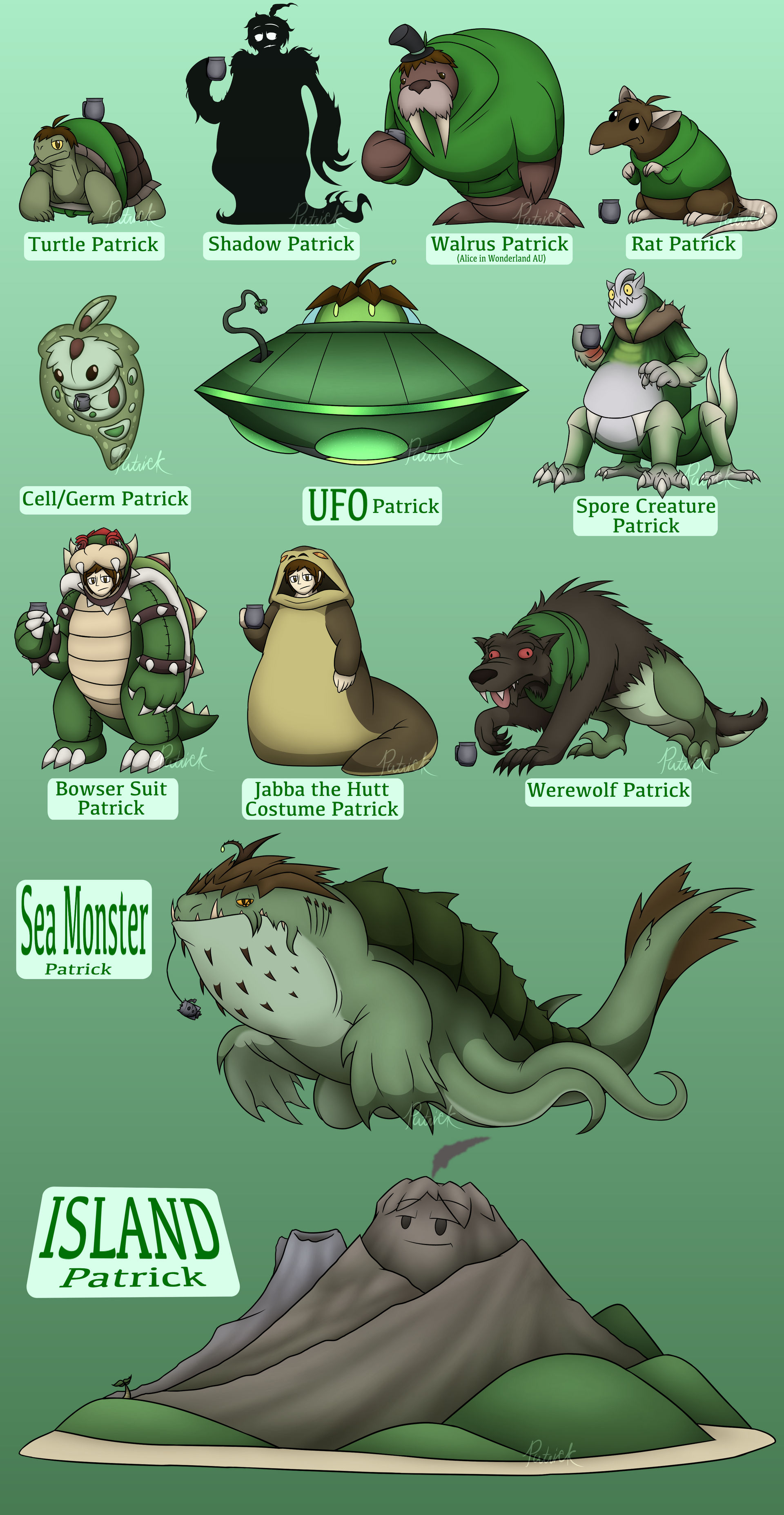 Moar Lineage So Many MOAR Faces of Patrick by PatricktheHenchman on DeviantArt