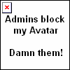 Admins block my avatar