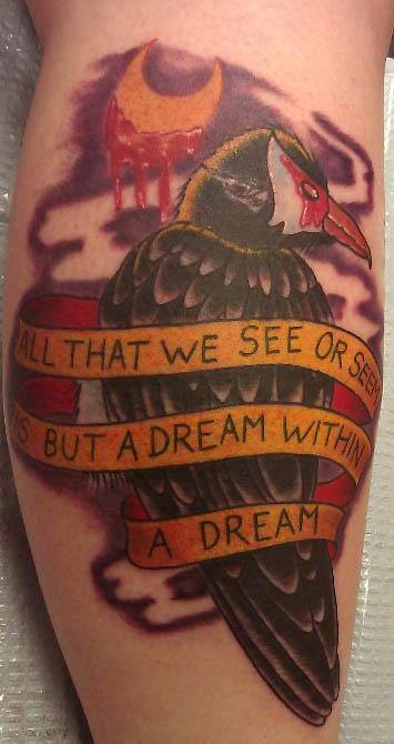 Edgar Allen Poe Tattoo~