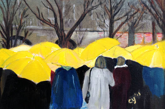 Yellow Umbrellas