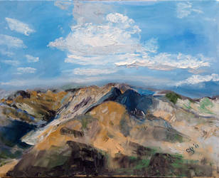 Mountains and Clouds by CarolynYM