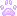 Light Purple Paw Print Bullet FTU