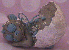 polymer clay sleeping dragon