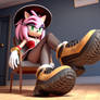 Amy Rose in hiking boots 15 - Happy Halloween!