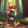 COMMISSIONS OPEN! - Inkling girl in hiking boots 3