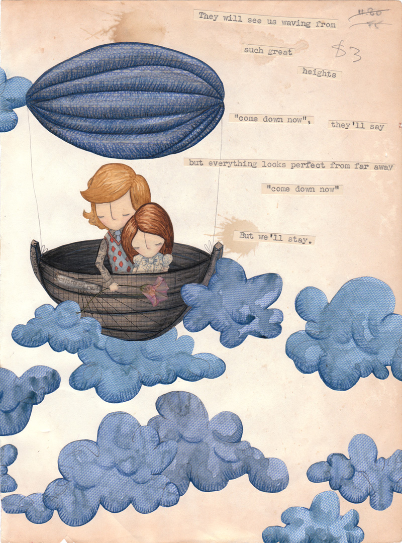 The Postal Service Inspired Such Great Heights Comic Print