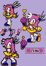 Luna the Hedgehog in Sonic Advences