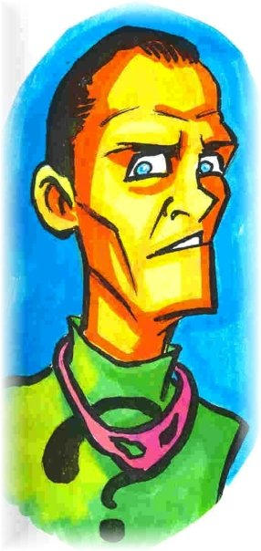 Riddler Marker Doodle by JollyGorilla on DeviantArt