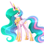 Princess Celestia (Redraw) - Mlp