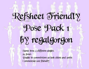 Pose Pack1 - Ref Sheet Friendly