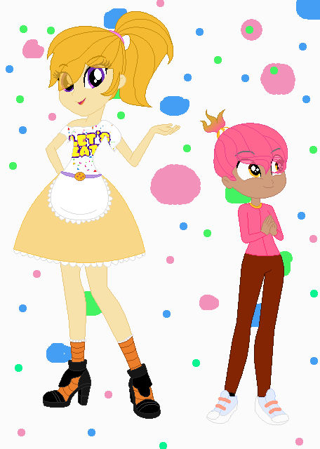 Chica + Carl/Mr. Cupcake by LucyTheHorror on DeviantArt