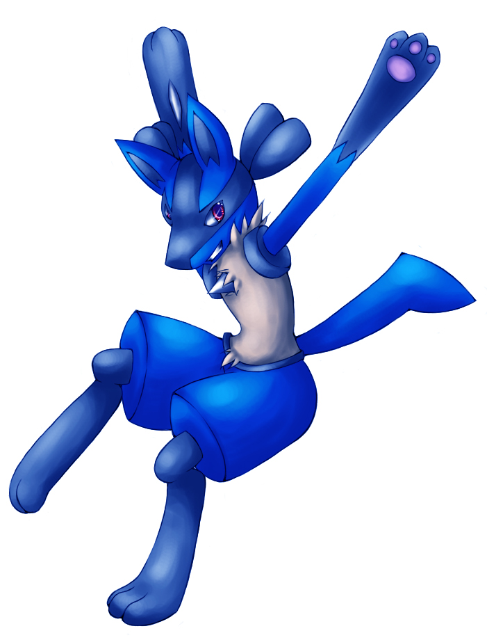 Jumping Lucario: Colour