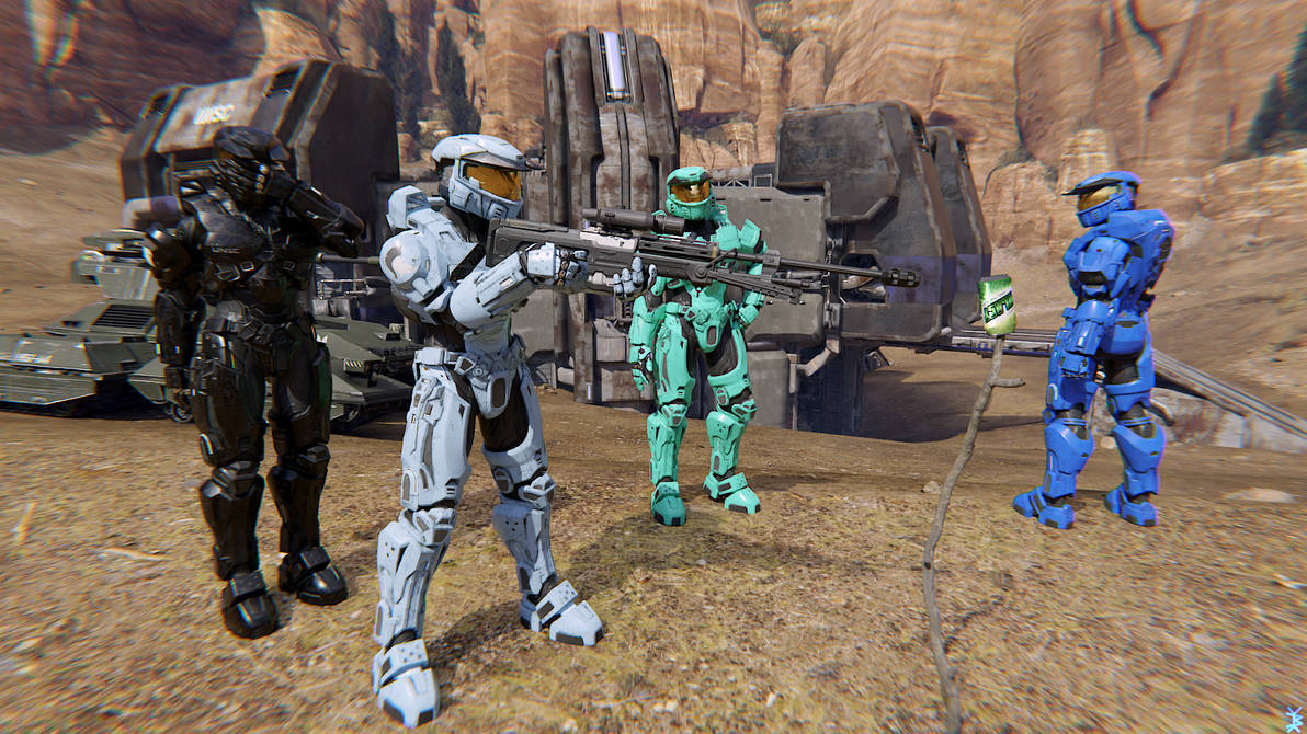 Red vs. Blue - Blue Base Target Practice by iceboxprod on DeviantArt