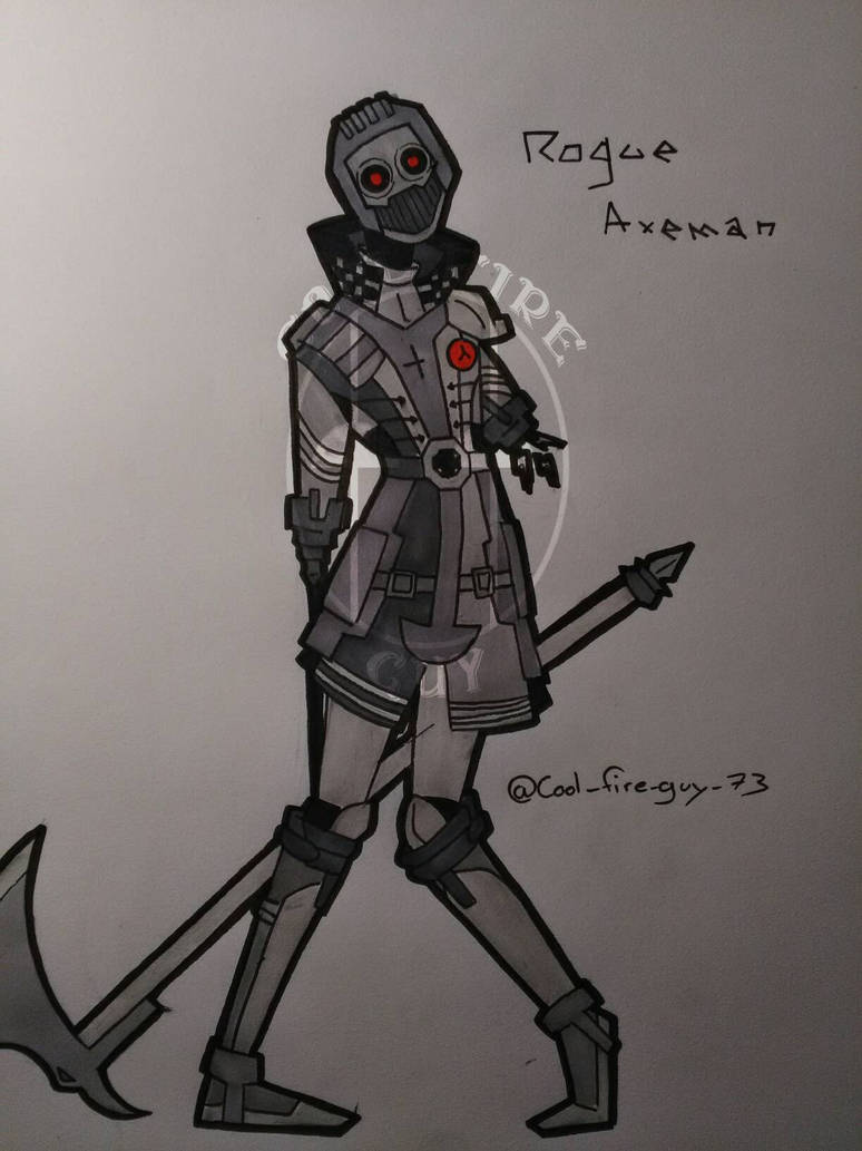 Axeman Aut Line Rogue Axeman by CoolFireGuy73 on DeviantArt