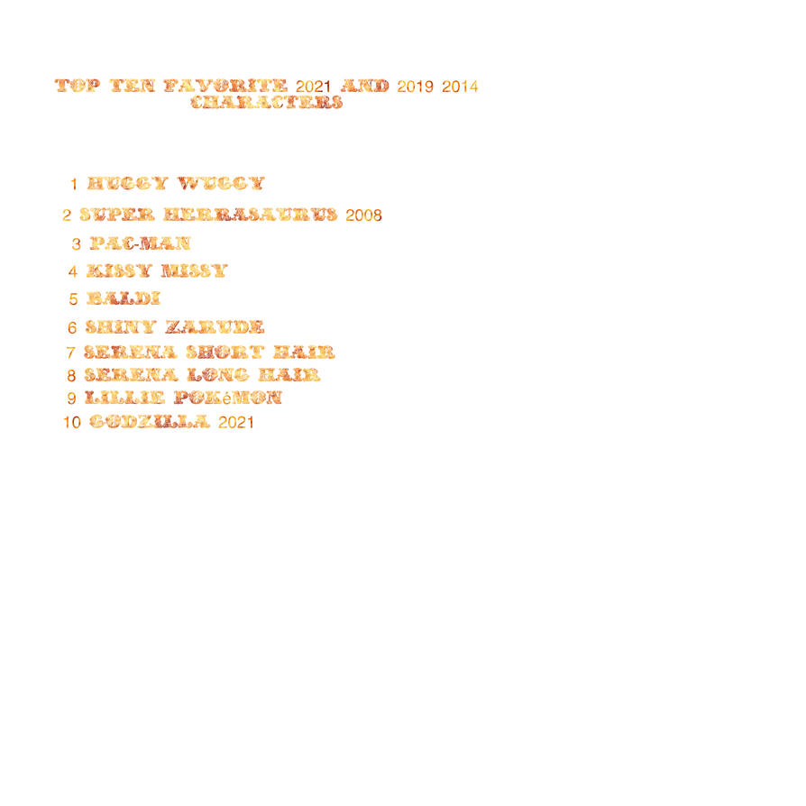 My Top 10 Favorite Characters By Zackarmejejs On Deviantart My Top 10 Favorite Characters By Zackarmejejs On Deviantart