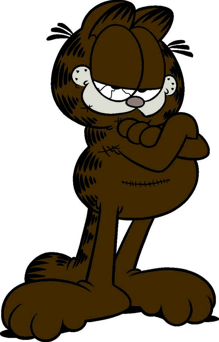 Brown zombie Garfield by zackarmejejs on DeviantArt