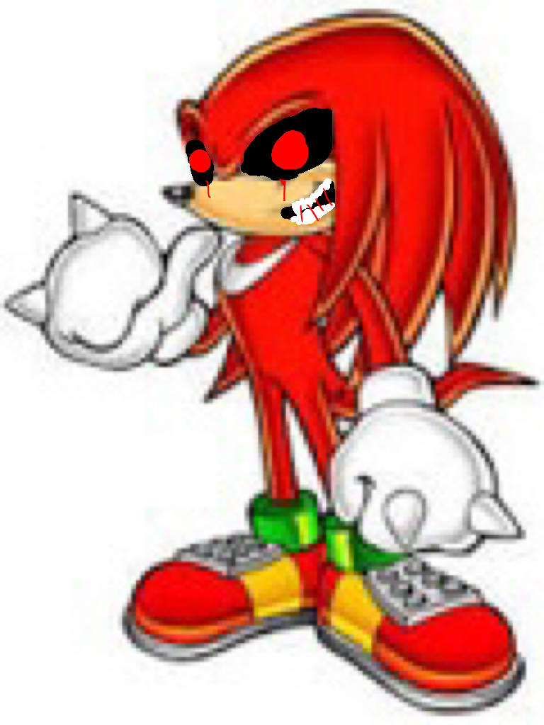 Knuckles exe by zackarmejejs on DeviantArt