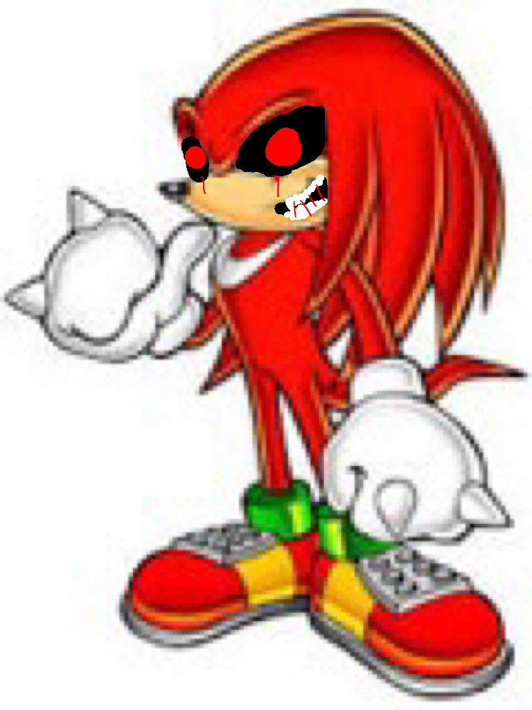 Knuckles exe by zackarmejejs on DeviantArt