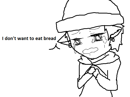 Chibi Neko Law, I don't want to eat bread