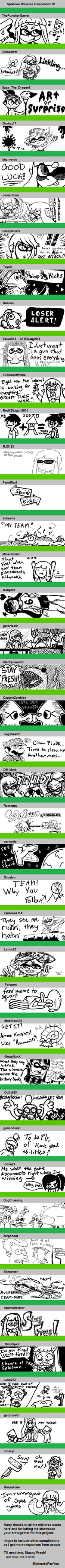 Splatoon Miiverse Compilation 01